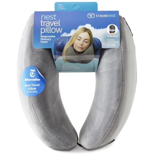TRAVELREST Nest Neck Pillow Travel Essentials...
