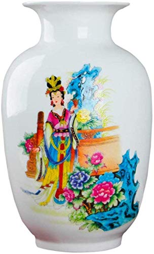 Vases Decoration Ceramic Four Chinese Ancient Beauties Decoration Handicraft Furnishing Articles,Yang Yuhuan,Colour:Wang Zhaojun (Color : Wang Zhaojun)