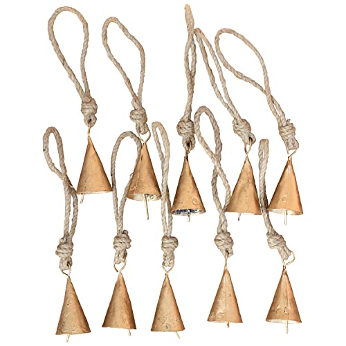 Pack-of-10-Small-Indian-Tin-Bells--Handcrafted-Christmas-Tree-Decorations-Jingle-Bells-for-Crafting-Rustic-Home-Decor-Vintage-Christmas-Ornaments-Witch-Bells-Farmhouse-Boho-Decor Pack of 10 Small Indian Tin Bells–Handcrafted Christmas Tree Decorations Jingle Bells for Crafting Rustic Home Decor Vintage Christmas Ornaments Witch Bells Farmhouse Boho Decor