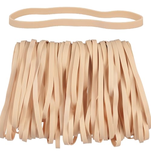 Lot de 50 grands élastiques en caoutchouc de 150 x 6 mm pour fournitures de bureau, dossiers, boîtes, livres, cadeaux, carnets