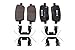 GM Genuine Parts 171-1176 Rear Disc Brake Pad Set with Clips