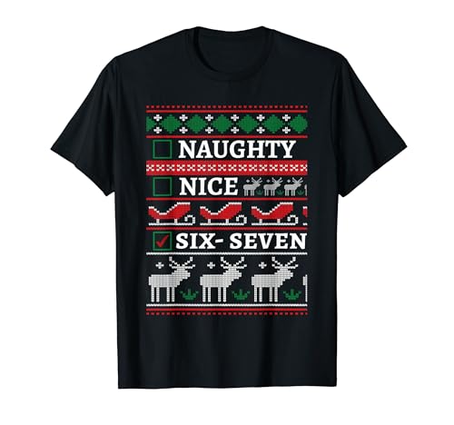 Naughty Nice 67 Funny Xmas Quote Christmas ���[���A�W���[�N T�V���c