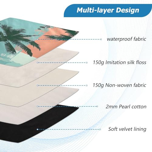 Funda para portátil 13-14 pulgadas impermeable diseño Palma miniatura 4