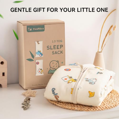 Image of Yoofoss Baby Sleep Sack 0-6 Months Rayon Made from Bamboo 1.0 Tog