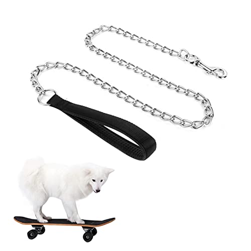 {Correas Perros Grandes Metalicas Accesorios para Perros Cadena Perro Metal,Correa Cadena para Perro Grande Mediano,Correa de Cadena de Metal para Perros a Prueba de Masticar con...