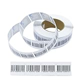 RF 8.2Mhz Security Labels Sticker Square 1.5 X 1.5 Inch Barcode EAS Checkpoint Compatible EAS Loss P