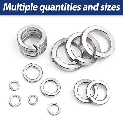 25 Stück Federringe M10, Leryati DIN 127 Federring Form B nach Federring Glatt, A2 V2A Federscheiben Edelstahl Spiralförmige Federscheiben Unterlegscheiben Federscheibe Sprengring