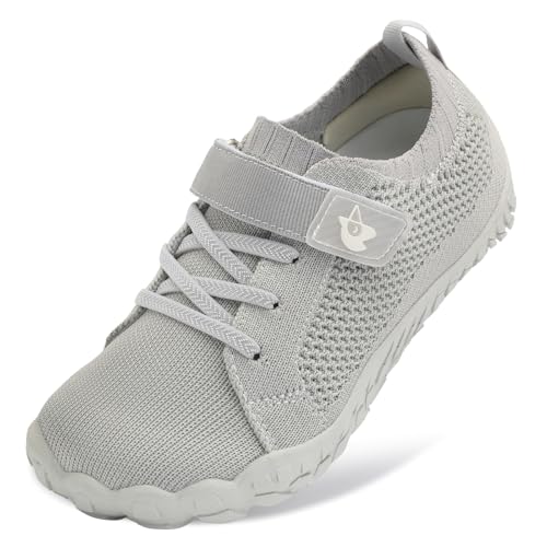 LeIsfIt Kids Sneakers Girls Boys Wide Shoes Kids Walking Tennis Shoes for Toddler Little Big Kid Sneakers LightGrey 13 Little Kid Kid
