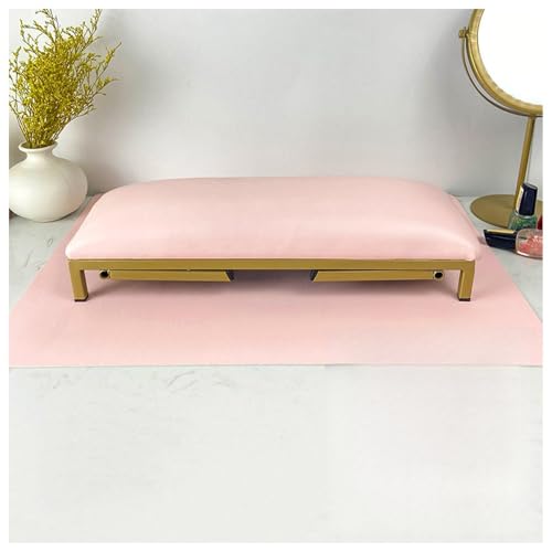 ネイルアームレスト マットセット付き プロフェッショナル折りたたみ式 PUレザー ネイルハンドレスト アクリルネイル用 クッション ハンドホルダー 高さ調節可能 ハンドレスト 枕 マニキュアサロン用 (ホワイト)