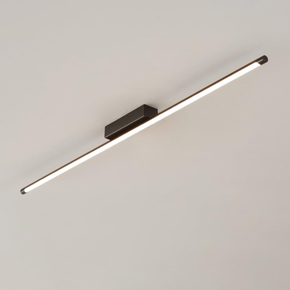 HXYSXHJUO Minimalist LED Ceiling Light - Nordic Copper Flush Mount Chandelier for Kitchen, Dining Room, Bedroom, and Hallway(Dark,90cm)