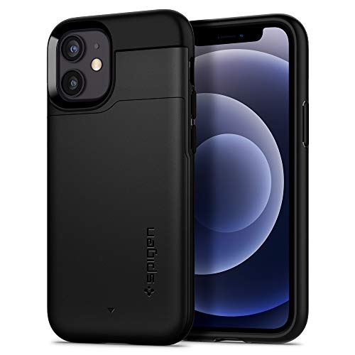 Spigen Funda Slim Armor CS Compatible con iPhone 12 Mini - Negro