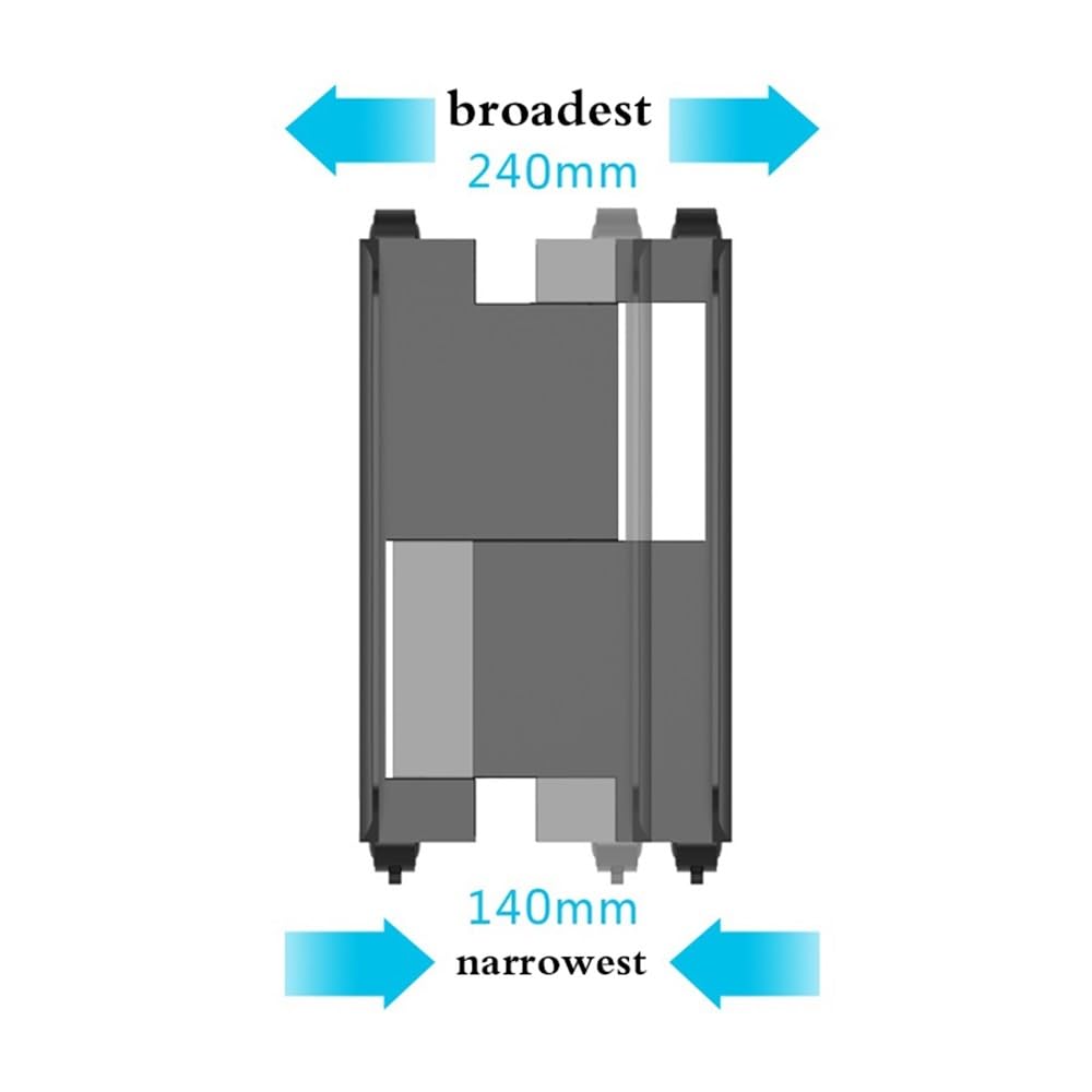 Supporto per Monitor Regolabile, Torre per PC, Desktop, CPU, Supporto Mobile Regolabile con Ruote bloccabili, Supporto per PC da Gioco, Braccio Nero/b,White