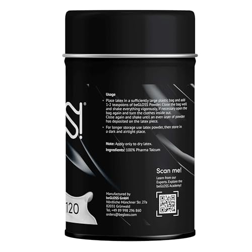 BeGloss Women's Talcum Powder Latex Clothing Dressing Aid 0G
