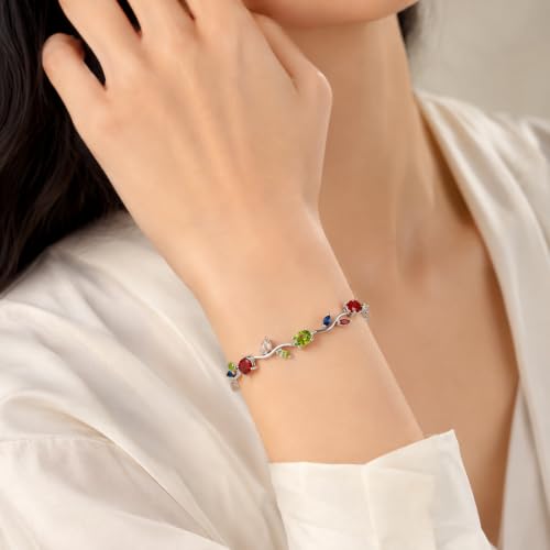 Image of Aurie Tulip Bracelet for Women & Girls | Anti Tarnish Stainless Steel Floral Bracelet |Party and Daily Wear Jewellery
