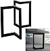 ZRDSZWZ Zuverlässige Metall-Tischbeine, V-förmige Esstischbeine, verstellbare Küchentischbeine, Beistelltische, DIY-Möbelbeine, industriell modern, schwarz, 2,70 cm (Größe 55 cm)