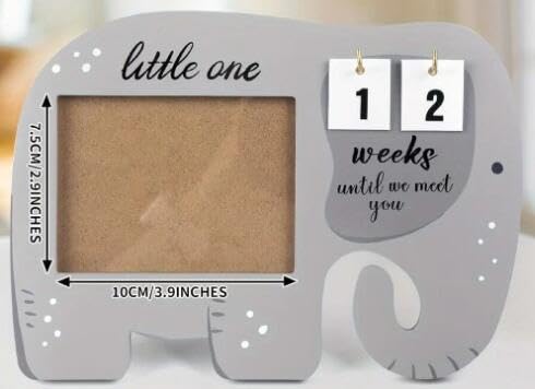 ZEEYUAN Sonogram Picture Frame Ultrasound Photo Frame with Baby Countdown Weeks First Time Mom to Be