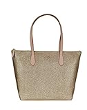 Kate Spade New York Joeley Glitter Large Womens Tote Bag (Gold Rose)
