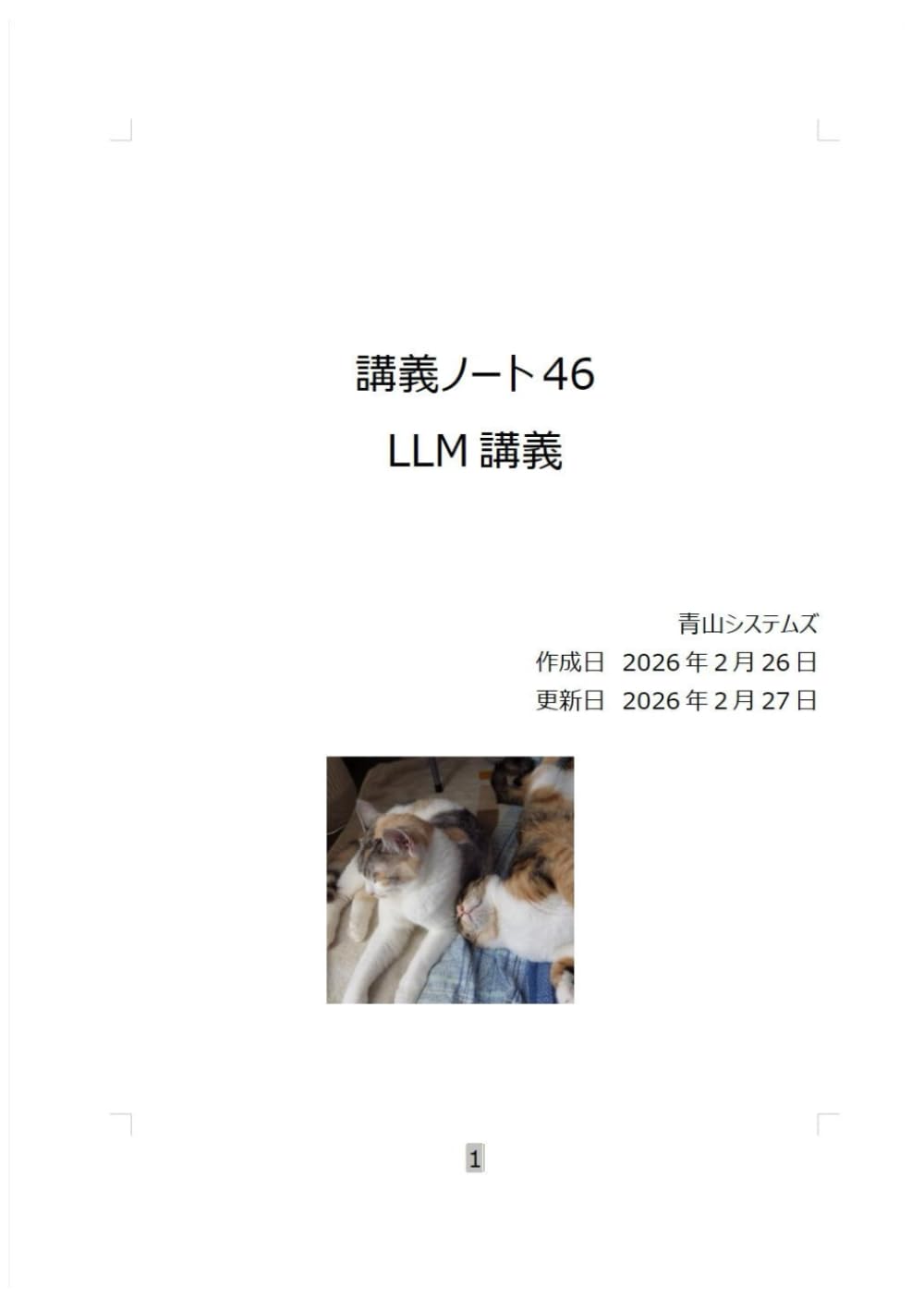 LLM (講義)