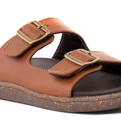 Image of Khadim's 1147933 Lightweight Durable Extra Soft Trendy Premium Stylish Casual Slip-On Sandals | Floaters For Men