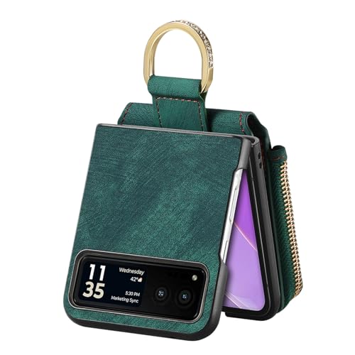 Étui cuir Motorola Razr 40 haut de gamme, protection magnétique et finitions premium