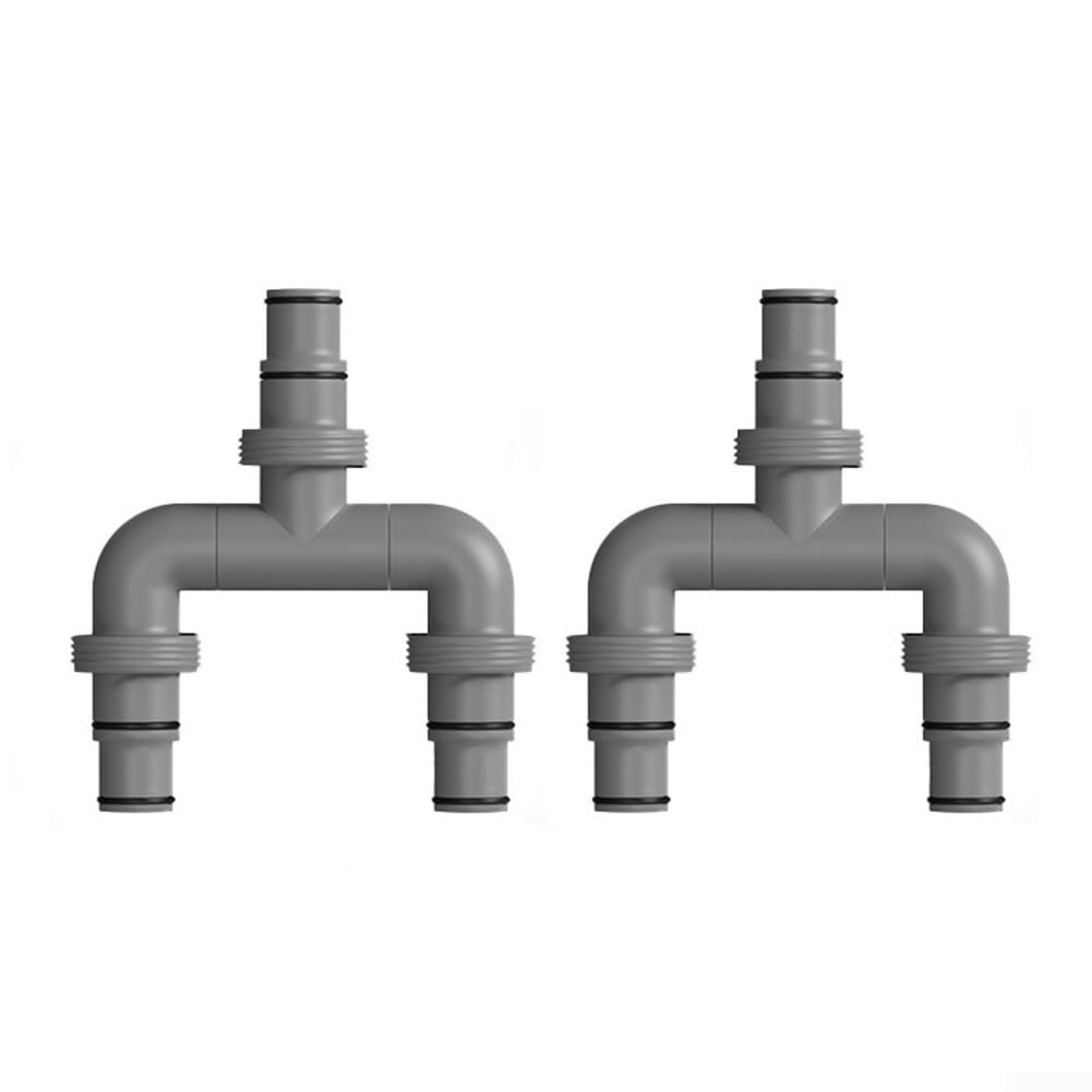 Conector de manguera de piscina de 38 mm y 32 mm para sistema de filtro de arena compatible con y piscinas adaptador de 3 vías con abrazaderas de acero inoxidable para una conexión segura sin fugas