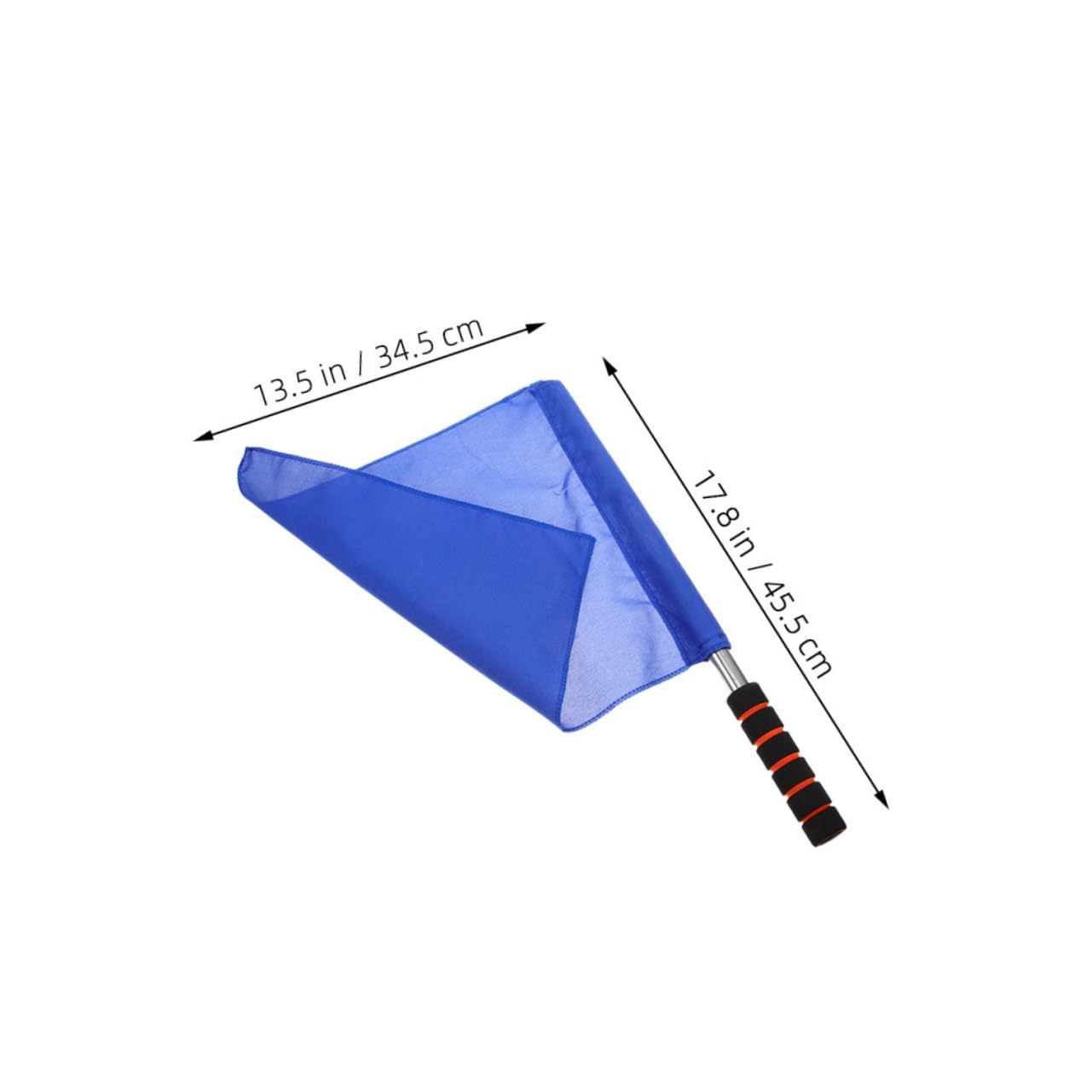 HEMOTON 2pcs Soccer Referee Flags Lineman Warning Flags Long-lasting Foldable for Traffic Sports Judge Easy to Carry