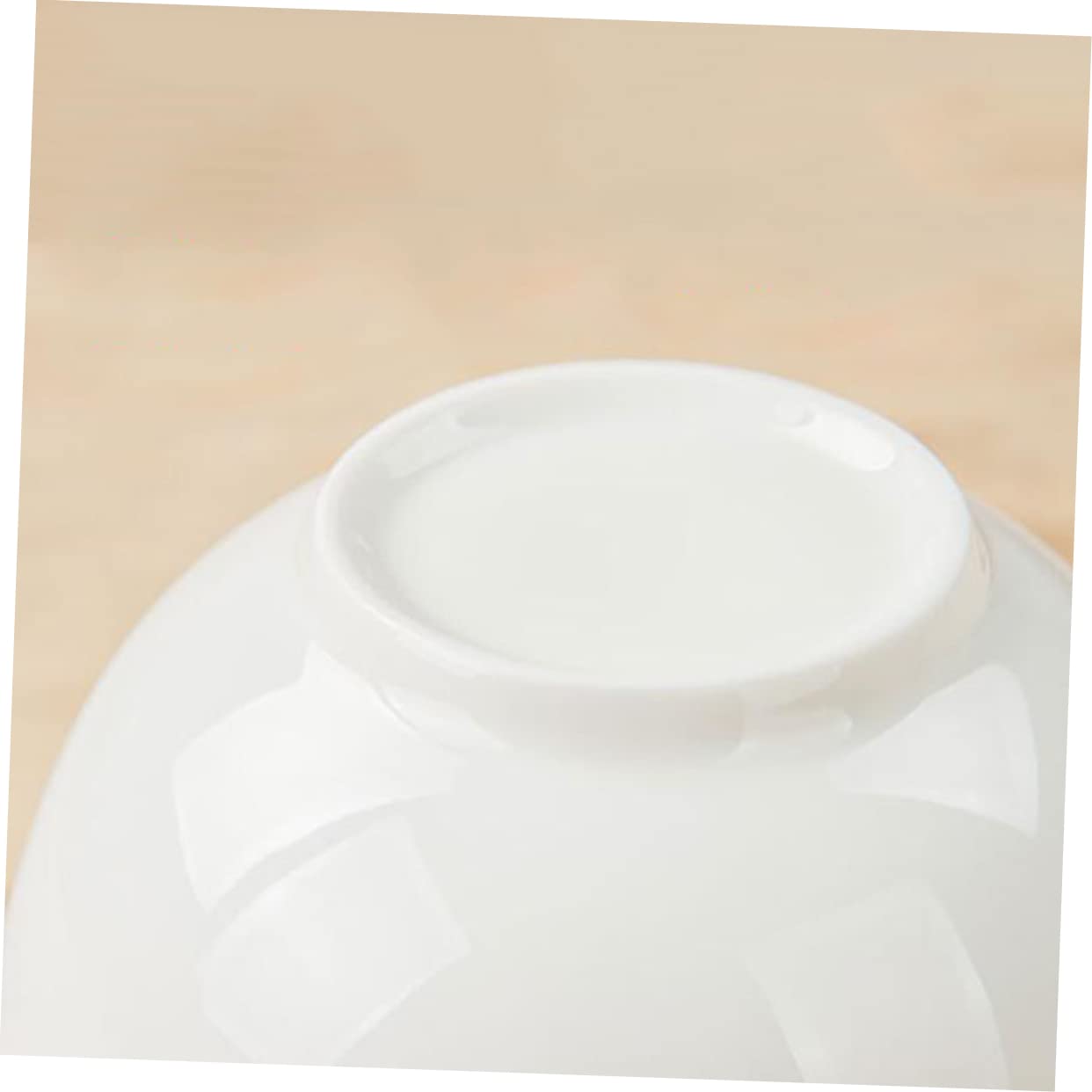 iplusmile Bol à Riz en Porcelaine Blanc 6 Pièces, Empilable et Isolant | Vaisselle pour Restaurant et Maison, Format Pratique pour Service Quotidien, Lot de 6