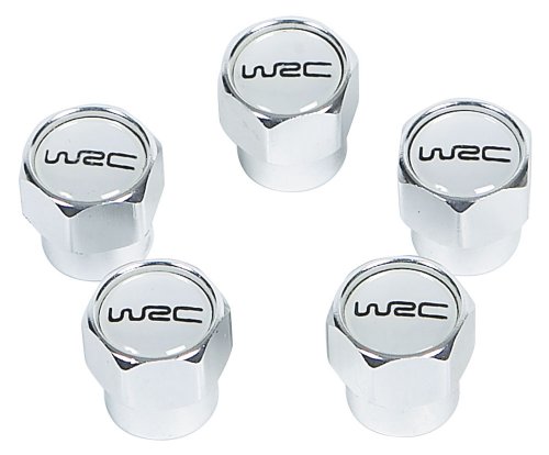 WRC - Kaufmann Neuheiten WR-KFZ-372 - Juego de tapones para tornillos de rueda (aluminio, 5 unidades), color blanco