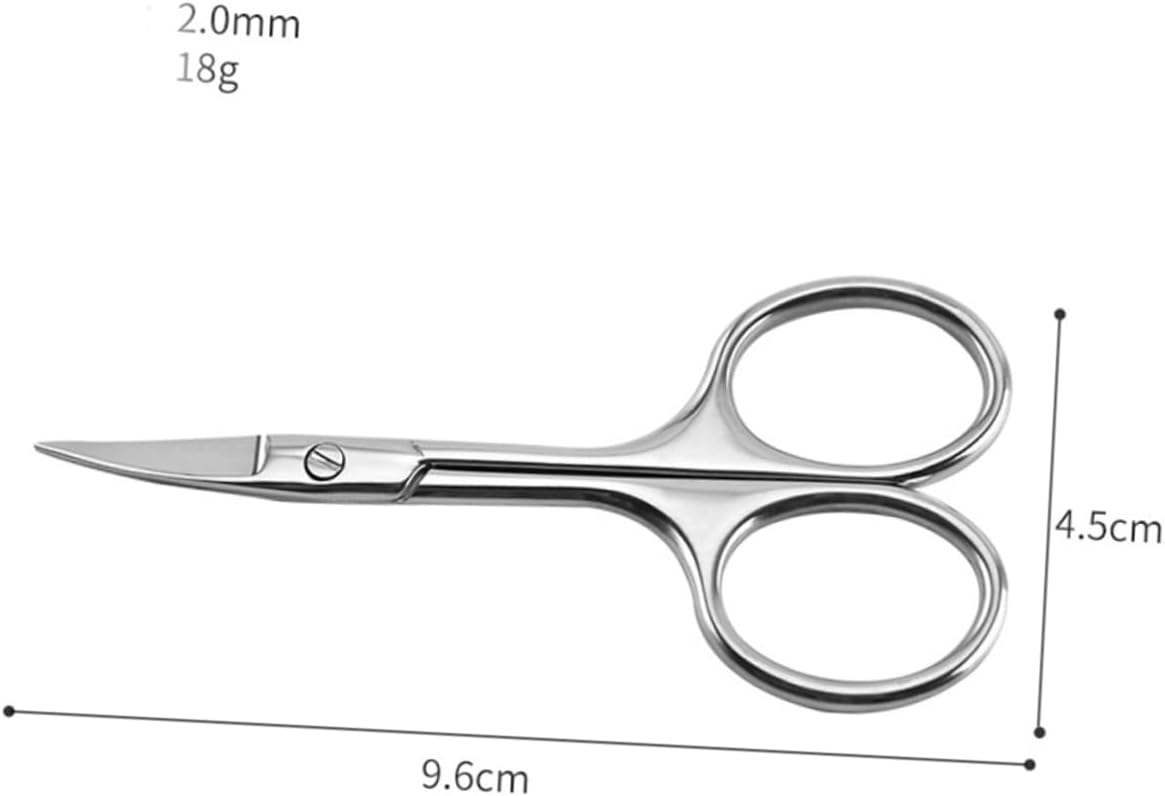 4Pcs Colorful Stainless Steel Scissors for Men Precision Beard Trimming Shears for Home Barber Shop Use Random Colors