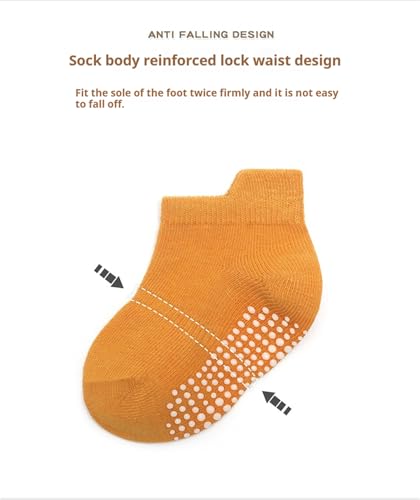 Baby Non-skid Socks Toddler Newborn Infant Non Slip Socks with Grips Anti-Slip Girls Boys Ankle Socks 12 pairs2
