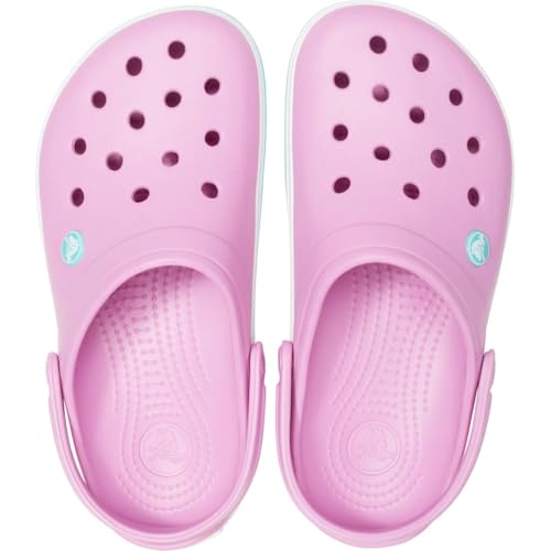 Image of Crocs Unisex-Adult Crocband Clog, Violet /White, 8 Women /6 Men