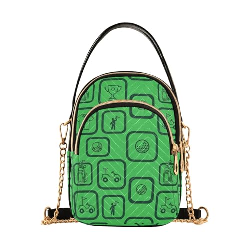 Image of MCHIVER Golf Crossbody Bag for Women Cell Phone Purse Wallet with Removable Chain Shoulder Handbag