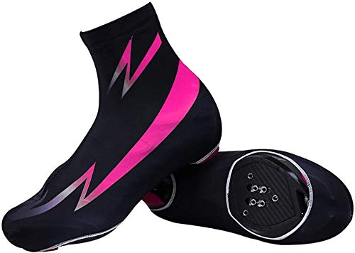 ZQW Warme Fahrrad-Überschuhe, Wiederverwendbar Plus Fleece Reflektierende Design Fuß Mountain Road Bike-Schuhabdeckung Cover