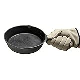 PRE-SEASONED & READY TO USE Our cast iron skillet arrives pre-seasoned with 104% natural vegetable oil, meaning it's ready to cook right out of the box. This initial layer provides a natural, non-stick surface perfect for searing, frying, and baking,...