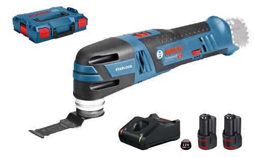 Découpeur ponceur 12V GOP 12V 28 Professional + 2 batteries 3 Ah + chargeur + Boxx BOSCH 060185800Y - vue 1