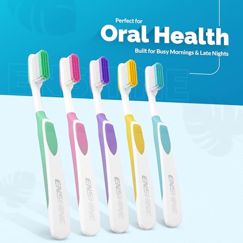 Advance Clean+ Toothbrush Set (Pack of 6) with Superior Ultra Soft Bristles and Tongue Cleaner | Manual Tooth brush Set for Adults | Multicolor