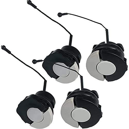 ZAMDOE Gas Fuel Cap + Oil Cap for STIHL MS200 MS210 MS230 MS250 MS260 MS270 MS280 MS340 MS341 MS361 MS380 MS381 MS390 MS441 MS460 MS880 MS171 MS181 MS192T Chainsaw Parts(4 Pack)