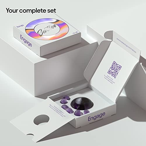 Loop Engage Earplugs For Conversation – Low-Level Noise Reduction With Clear Speech – Social Gatherings, Noise Sensitivity & Parenting – 8 Ear Tips In Xs/S/M/L - 16 Db & Nrr 10 Coverage #TOP3