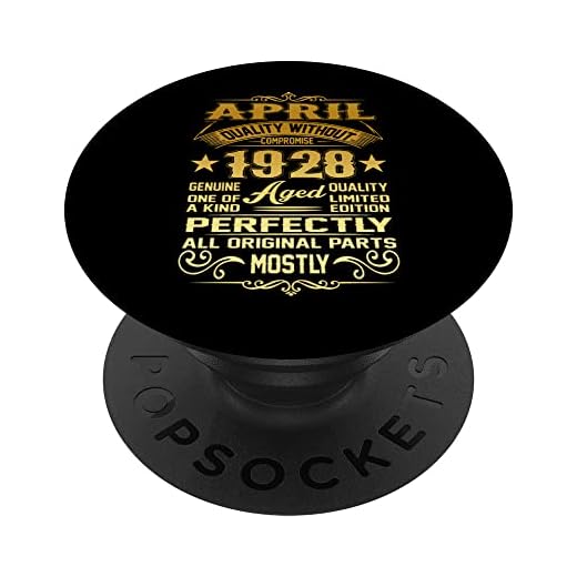 Vintage abril 1928 divertido regalo de cumpleaños para 94 años PopSockets PopGrip Intercambiable