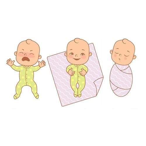 Baby Safe Confezione da 3 Mussole Neonato 80x70