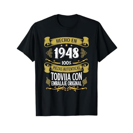 75 Años Cumpleaños Regalo Hombre Hecho En 1948 Hecho En 1948 Camiseta