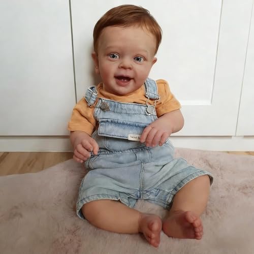 Anano Reborn Baby Dolls Toddler Boy, Realistic Silicone Baby Doll, 24 Inch Big Size Lifelike Babys Dolls That Look Real Life Babys Reborn Toddler Doll's with Accessories
