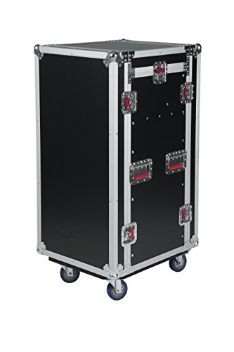 Gator Cases G-Tour Audio Road Rack With Heavy-Duty Wheels And Tour Grade Hardware; 10U Pop Up Rack Top, And 16U Lower Rack (G-Tour 10X16 Pu) #TOP5