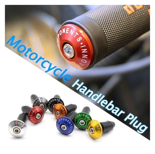 Tapón manillar moto antivibración con cubierta de peso universal y tapones protección BWS 2