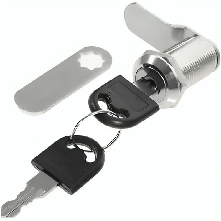 OVA Lock Cabinet Mailbox Drawer Cupboard Post Box Lock With 2 Keys 30mm (Black)