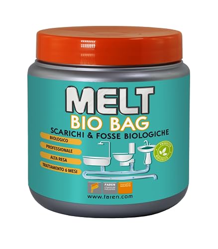 MELT Bio Bag para desagües y fosas biológicas, 300 g