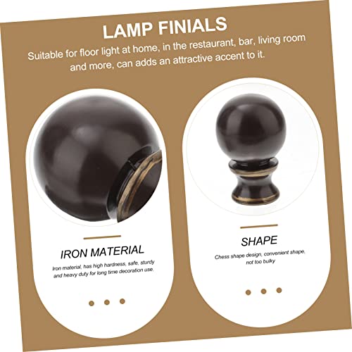 Image of 2 Pcs Table Lamp Decorative Lamp Cap Light Covers for Light Fixtures Cap Topper