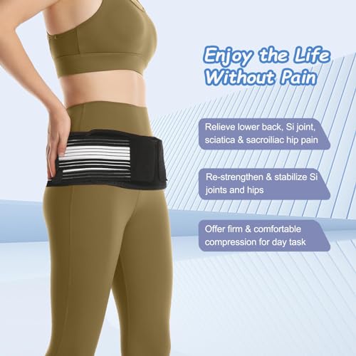 Faja lumbar y cadera para dolor sacroilíaco unisex miniatura 2