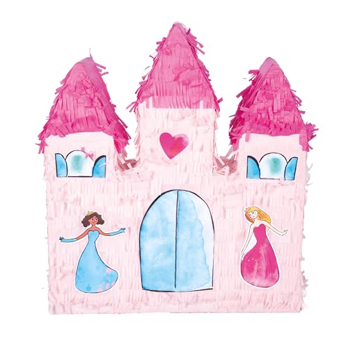 P'TIT CLOWN - 22906 - Pinata Château - Remplissage Facile - Accessoire Décoration Fêtes d'Anniversaire Enfant, Kermesses, Célébrations - Carton, Papier -...