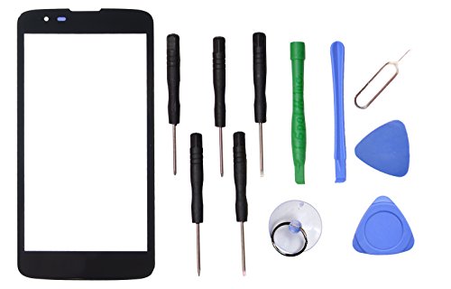Black Front Screen Glass Lens Replacement for LG Tribute 5 K7 LS675 MS330+tools